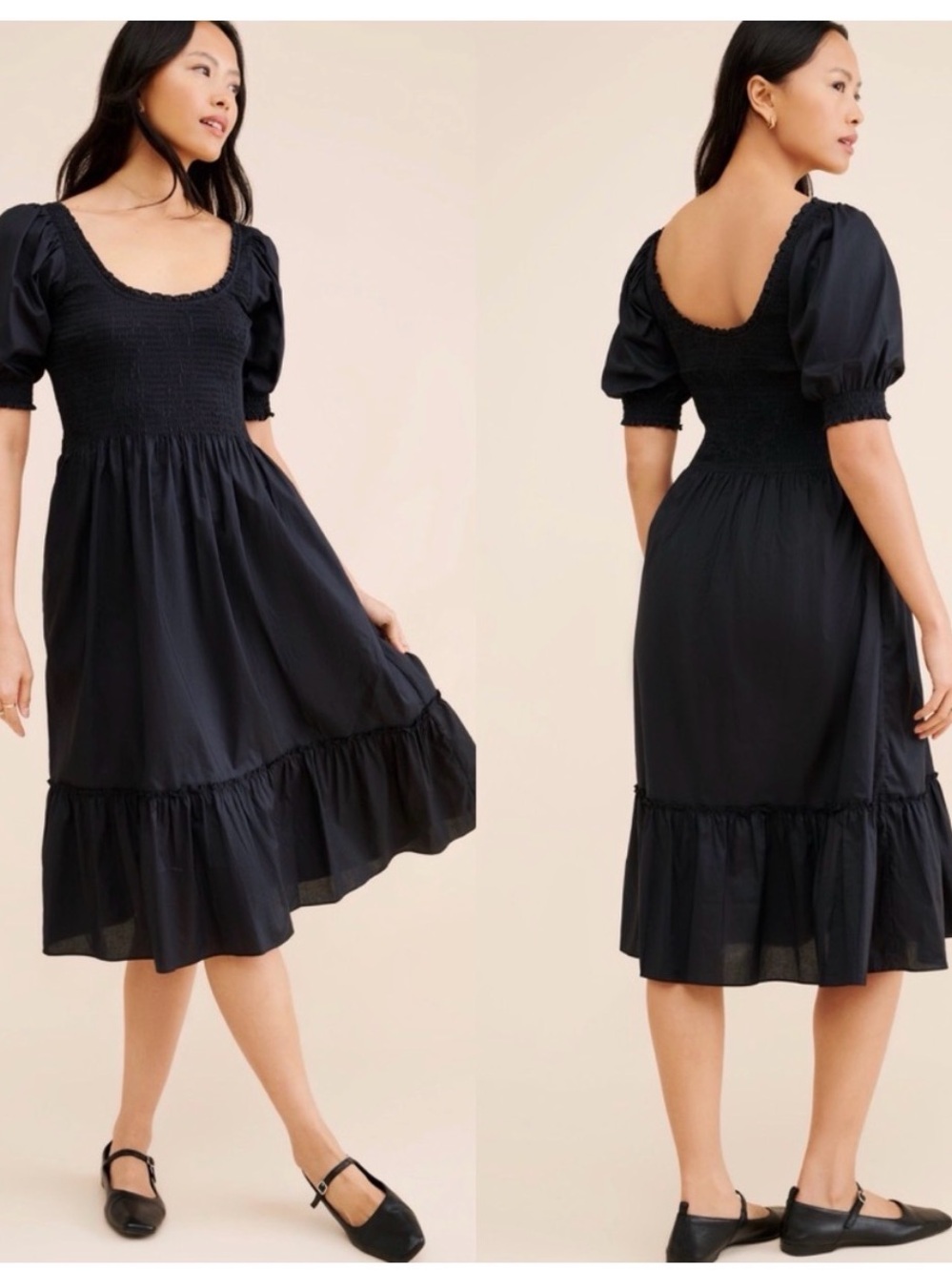 Hill House Louisa Dress Smocked Midi Dress - Women